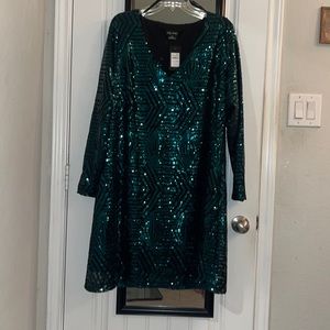 NWT City Chic Sequin Party Dress sz 20